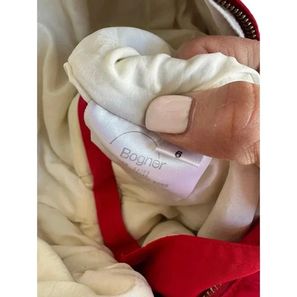 Bogner Red Long Sleeve Front Zipper USA Made Snow Bunting Ski Suit Size 6 - Picture 6 of 10